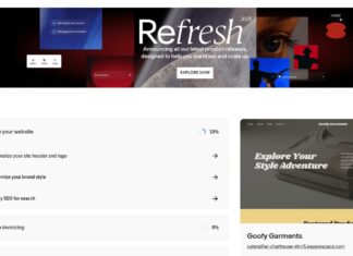 Для розробки веб-сайту я використав Blueprint AI від Squarespace
